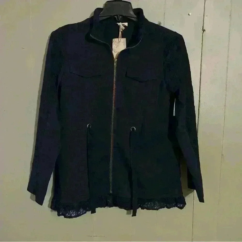 Hem And Thread Embry Lacy Utility Shacket NWT Size S
